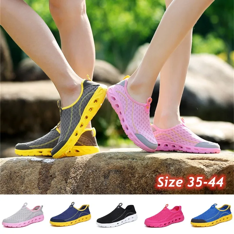 

Мужские и женские модные сетчатые быстросохнущие высококачественные резиновые слипоны на подошве размер: 35-44