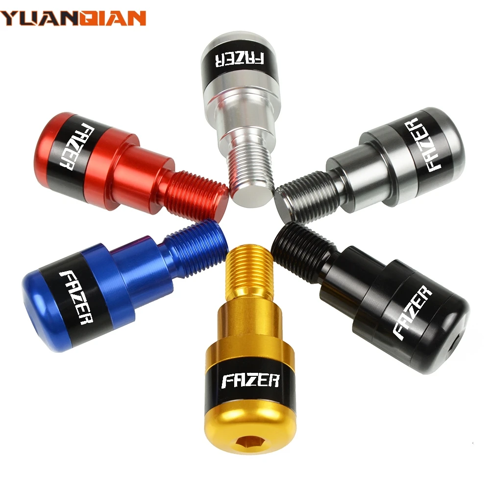 Алюминиевые наконечники руля мотоцикла CNC крышки скользящие для YAMAHA FZ6/FAZER/R 2014 2016