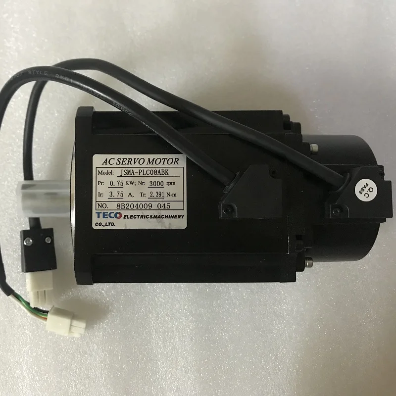 Новый и оригинальный Серводвигатель Teco 750W ac с драйвером JSMA-PLC08ABK + JSDEP-20A кабель 3m