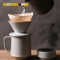 spiral v60 appliance drip type heat resistant drip coffee cup filter cup coffee ceramic filter set hand wash