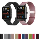 Ремешок Milanes для Xiaomi Huami Amazfit GTS GTR 42 мм, металлический сменный Браслет для смарт-часов Amazfit Bip lite S