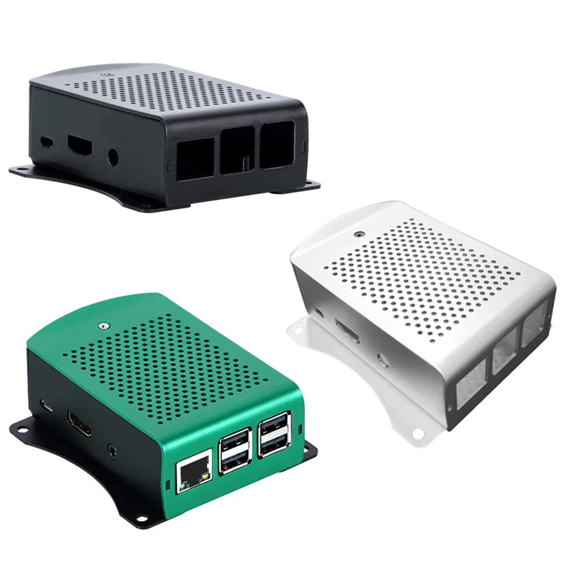 

Raspberry Pi 3 Model B Plus Алюминий серебристо-зеленый черный, красный чехол металлический корпус RPI 3 коробка совместимый для Raspberry Pi 3 Model B