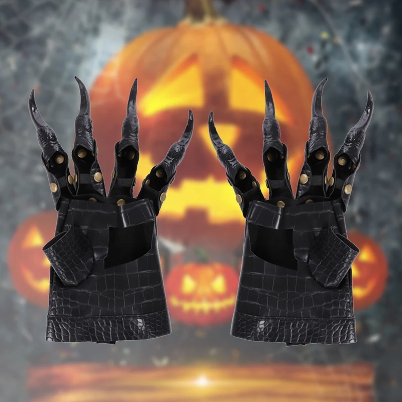 

Halloween Carnival Party Props Devil Vampire Demon Zombie Long Nail Gloves Men Scary Cosplay Armor Dragon Claw Cover Accessories