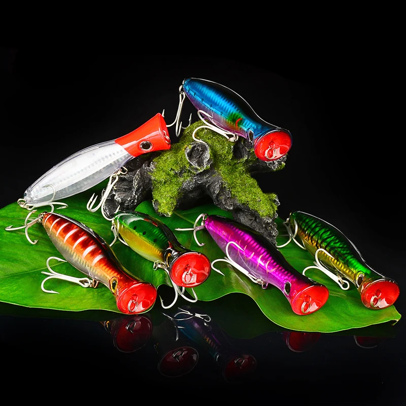 

POETRYYI Top Bait Fishing Lure 12.5cm / 40.3g Bionic Plastic 3D Eye Hard Fake Artificial Wobblers Sea Fishing Basse Trout Lures