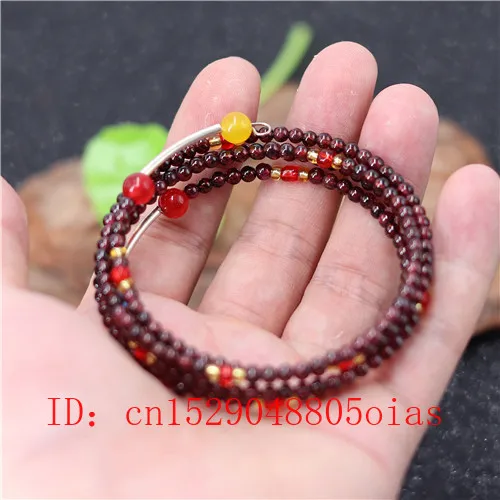 Красный гранат эластичный браслет с бусинами мала 4 мм модные очаровательные