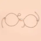 Браслет магнитный для пар, ювелирное украшение из нержавеющей стали Дружбы, для мужчин и женщин, 2 шт.