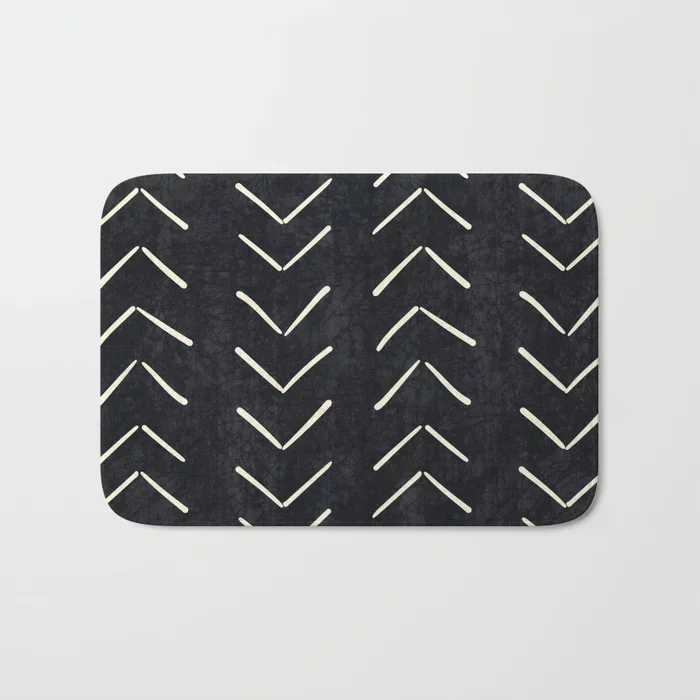 

HOT Bathroom Rugs Mudcloth Big Arrows Bath Mat Flannel Absorbent Non Slip Doormat for Entrance Door Bathroom Mat Set
