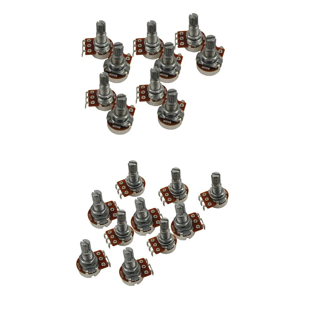 

20X Guitar Small Size Pots B500K/ B250K Potentiometers For Guitar Bass Parts