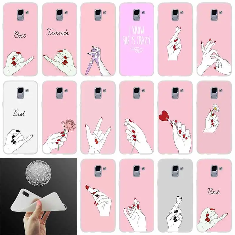 Чехол для телефона Best Friend Girlfriend Boyfriend Shopping girl Samsung Galaxy J6 J4 J8 J7 2018 Plus J3 J5 Prime Pro 2017