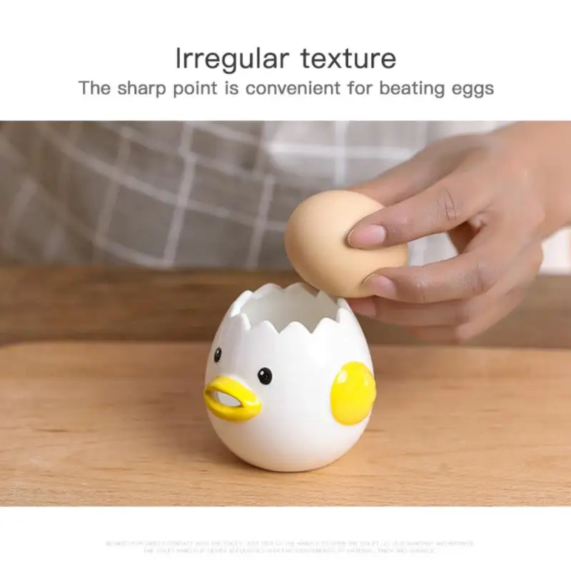 

Cute Chicken Ceramic Egg White Separator Creative Practical Egg Yolk Protein Separator Filter Baking Tools Kitchen Accessories