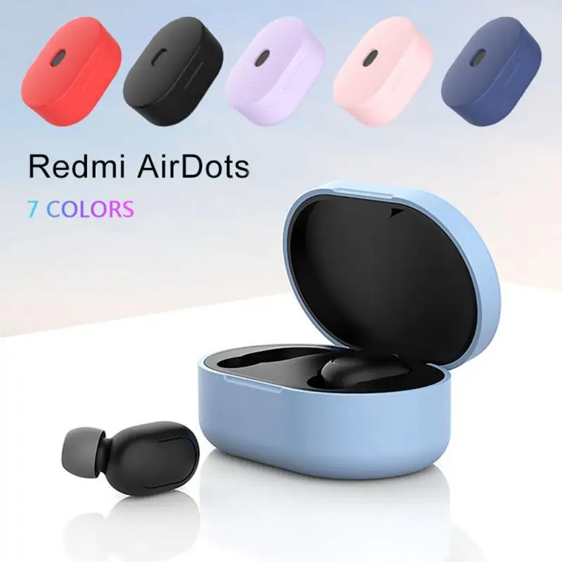 

TWS беспроводной Bluetooth-совместимый футляр для наушников с зарядным устройством силиконовый защитный чехол для Redmi Airdots восемь цветов на выбор