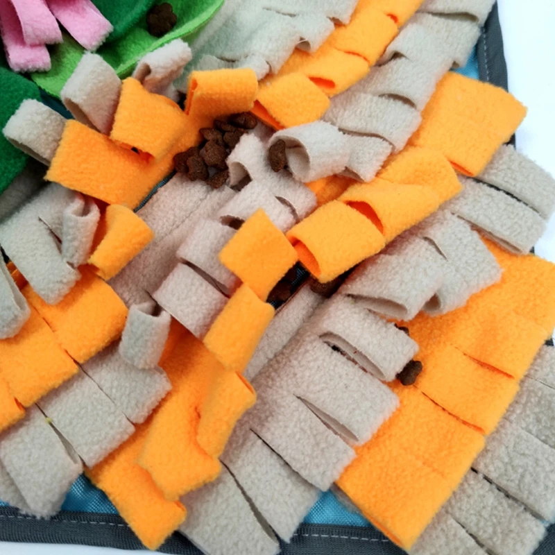 

Собака нюхательный коврик нос запах Training Одеяло ноги Pad медленно кормушки Еда диспенсер ковер игрушка для снятия стресса W3JE