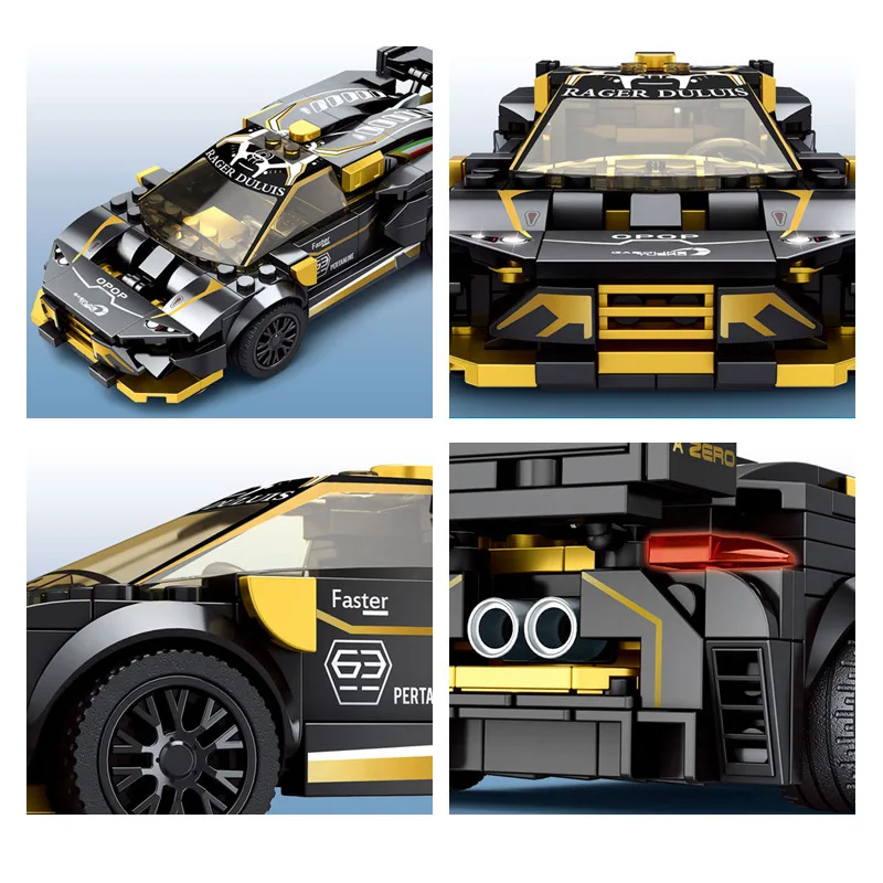 2020 New Technic Super Racing Speed Champions F8 автомобиль EVO строительные блоки игрушки для