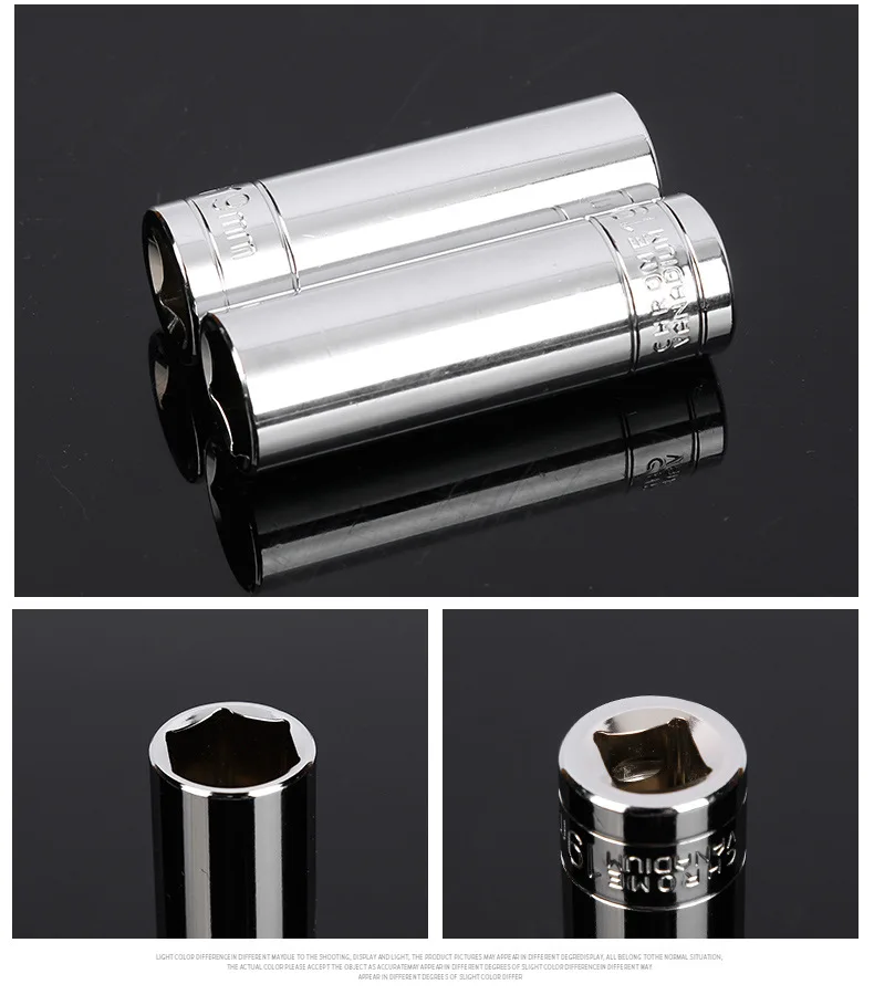 Шестигранная головка гаечного ключа с длинным рукавом 1/2 дюйма 8-27 мм |