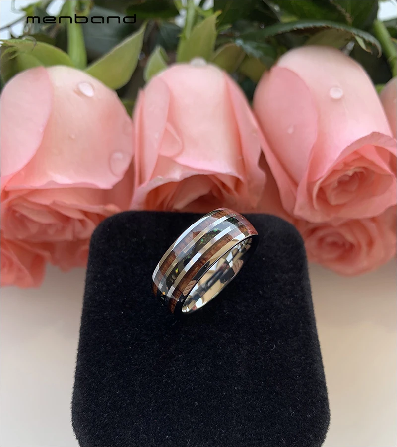 Кольцо обручальное из вольфрама для мужчин и женщин удобная Обручальная лента с