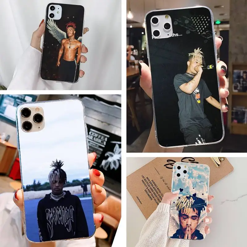Xxxtentacion черный чехол для телефона DIY Iphone 5 6 7 8 11 Plus XR X XS MAX SE2020 IPhone 11PRO прозрачный