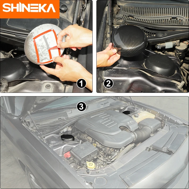 Подвеска для моторного отсека SHINEKA из АБС-углеродного волокна декоративная