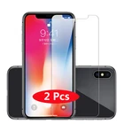 2 шт для iPhone XR X XS Max 11 12 Pro Max Защитная пленка для экрана из закаленного стекла, Защитная пленка для iPhone 6, 6s, 7, 8 plus, 5S SE 2020 4S