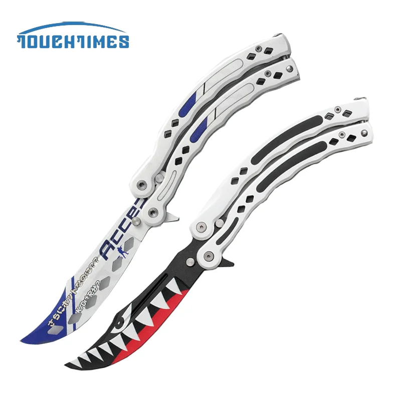 Тренировочный нож-бабочка CS GO складной Клинок для тренировок балисонг игра Counter