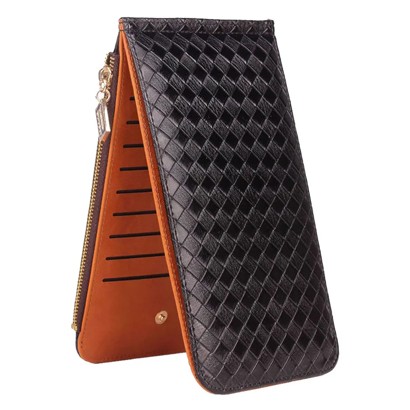 

Women Long Section Card Holder Wallet Men Fashion Multifunction Card Cover Purse PU Leather Housekeeper Card Case Bag
