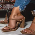 Женские босоножки в богемном стиле женские туфли, удобные женские туфли на высоком каблуке; Женские босоножки в стиле ретро на высоком каблуке модная женская пляжная обувь размера плюс