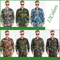 12style cotton men military jacket pants set tactical camouflage multicam combat uniforms 2pcs soft army coat outdoor workwear