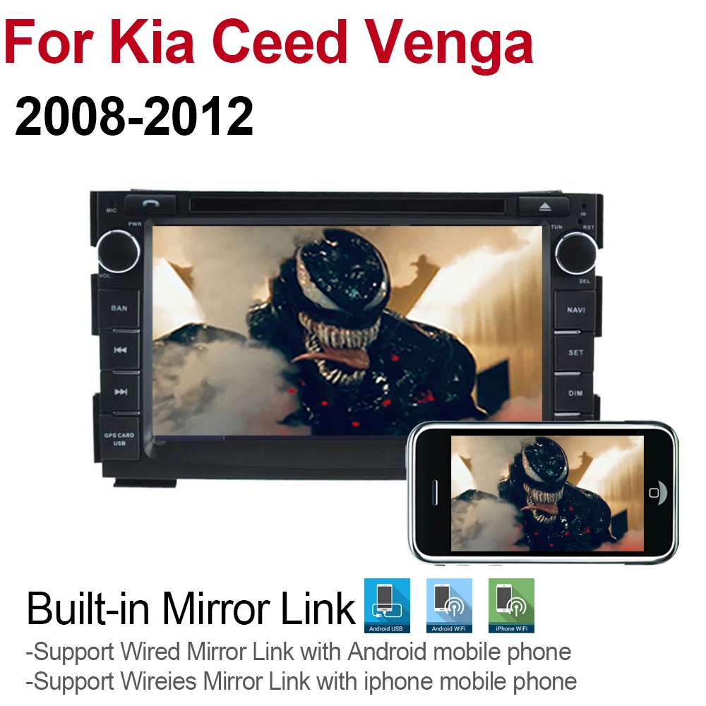 2din Android 9 0 Восьмиядерный 4 Гб RAM автомобильный DVD для Kia Ceed Venga 2008 ~ 2012 GPS Радио BT Navi