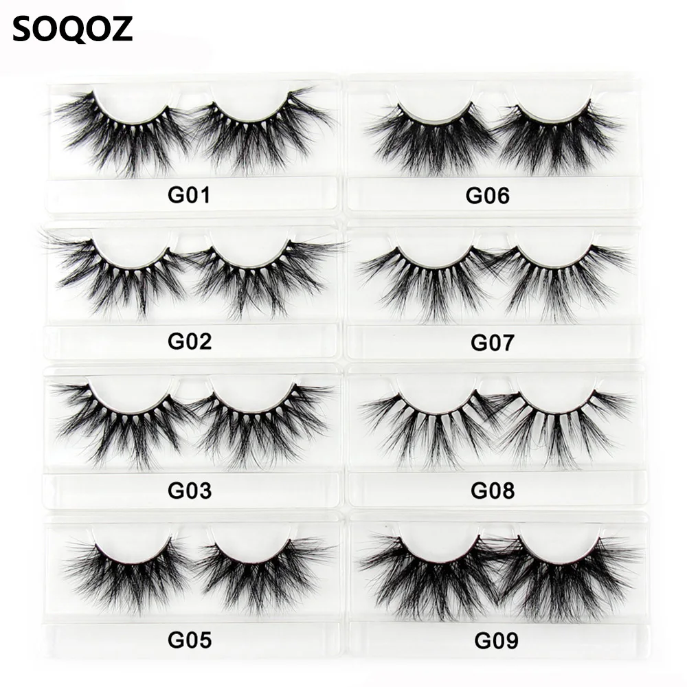 SOQOZ 25 мм накладные ресницы 3D норковые Роскошные перекрещивающиеся ручной работы