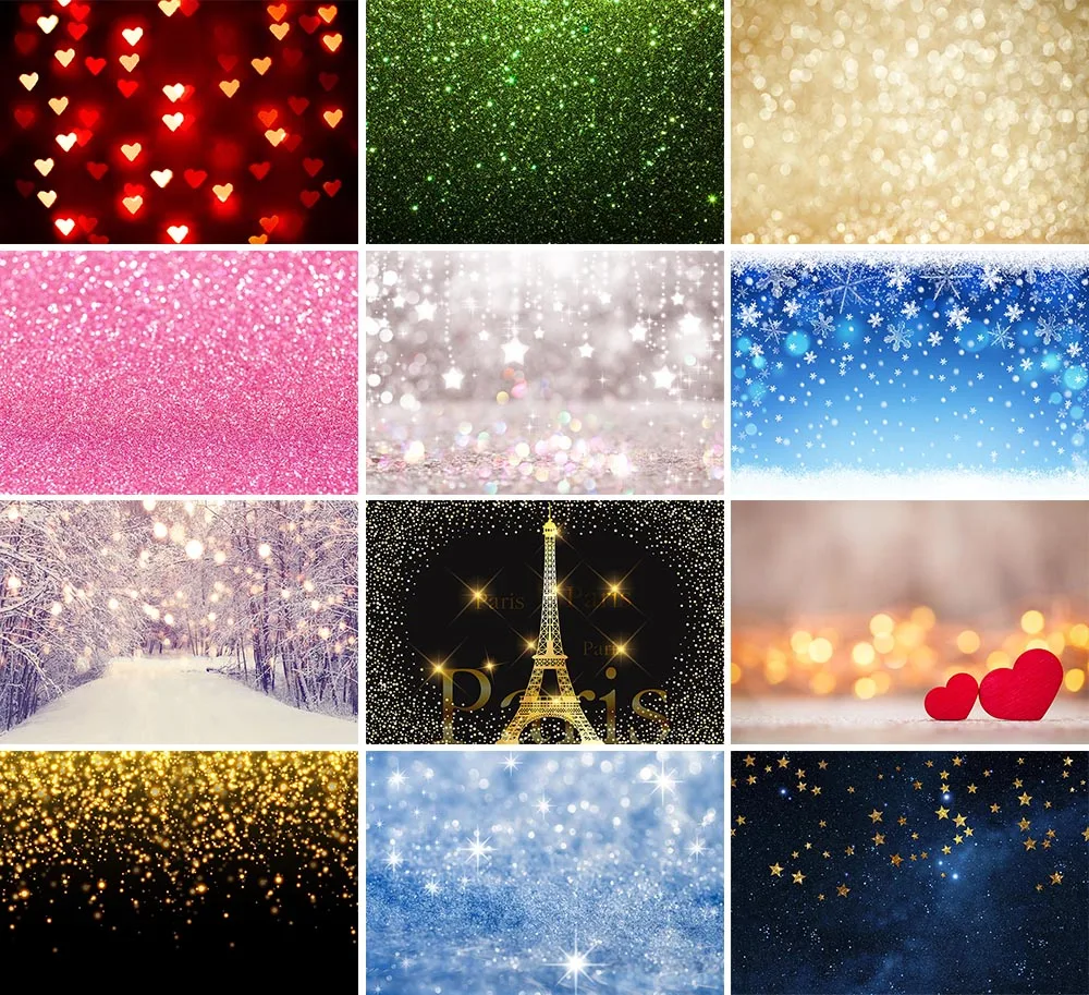 

Avezano Birthday Backdrop Wedding Photography Background Studio Green Shiny White Twinkle Little Star Decor Photozone Photophone