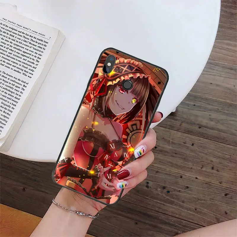 

date a live Tokisaki Kurumi Phone Case For Xiaomi Redmi 4x 5 plus 6A 7 7A 8 mi8 8lite 9 note 4 5 7 8 pro