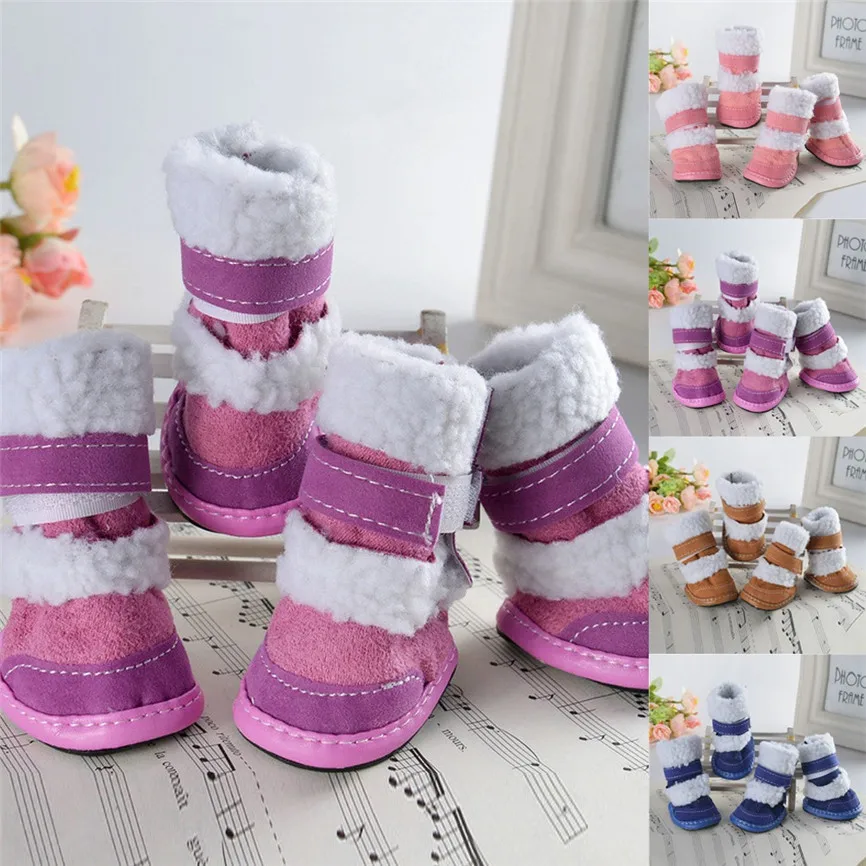 Новый 4 шт./компл. густой снег обувь для собаки питомец Чихуахуа животных