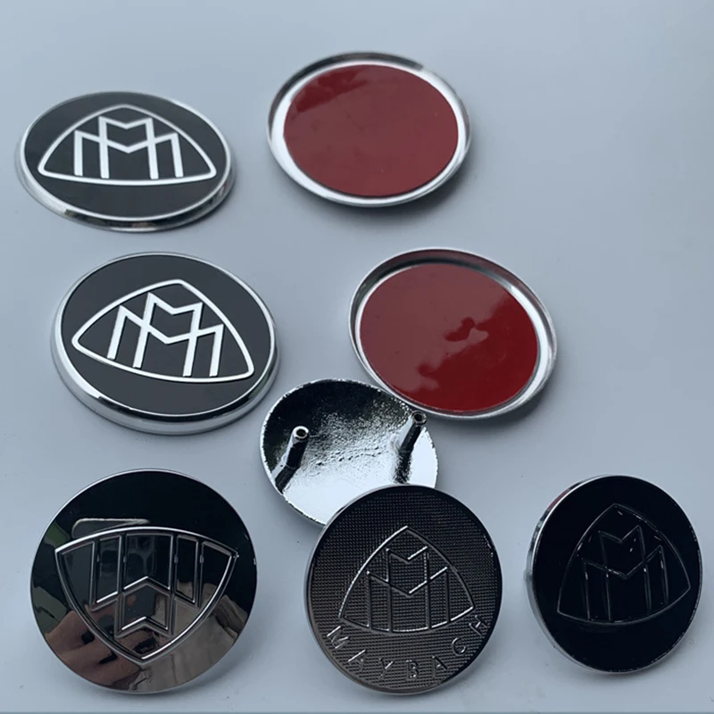 Круглый значок эмблемы для Maybach S320L S400 S500 S600 S680 автомобильный Стайлинг рулевое колесо Центральная наклейка крышка капота лого с булавками