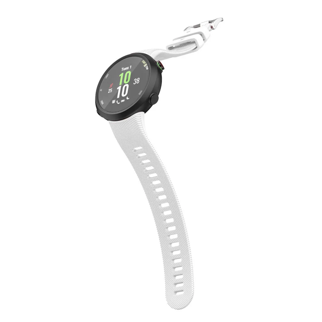 Для Garmin Forerunner 45 45S спортивный мягкий силиконовый сменный ремешок для наручных часов Смарт-часы носимые Аксессуары#1019