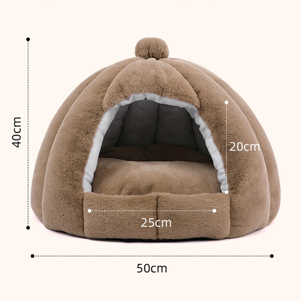 

Pet Cat House Bed Mat Dog Cat Sleep House Tent Removeable Winter Warm Soft Kennel Nest Pet Basket Pet Cute Sleeping Mats Kennel