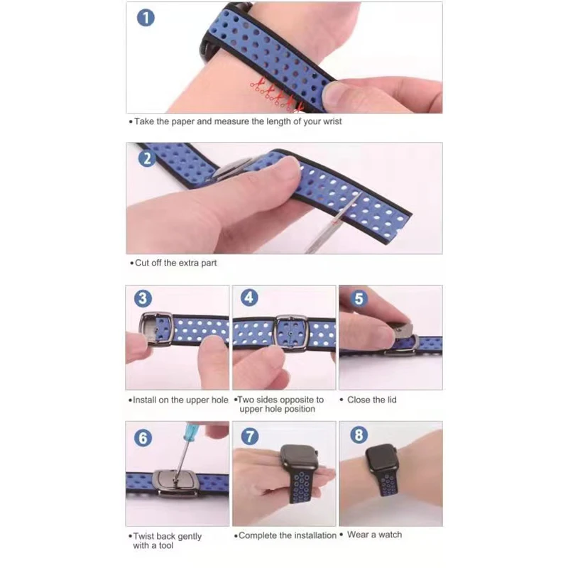 

Solo Loop strap For Apple Watch Band 44mm 40mm 38mm 42mm Breathable silicone Elastic Belt bracelet band iWatch Series 3 4 5 SE 6