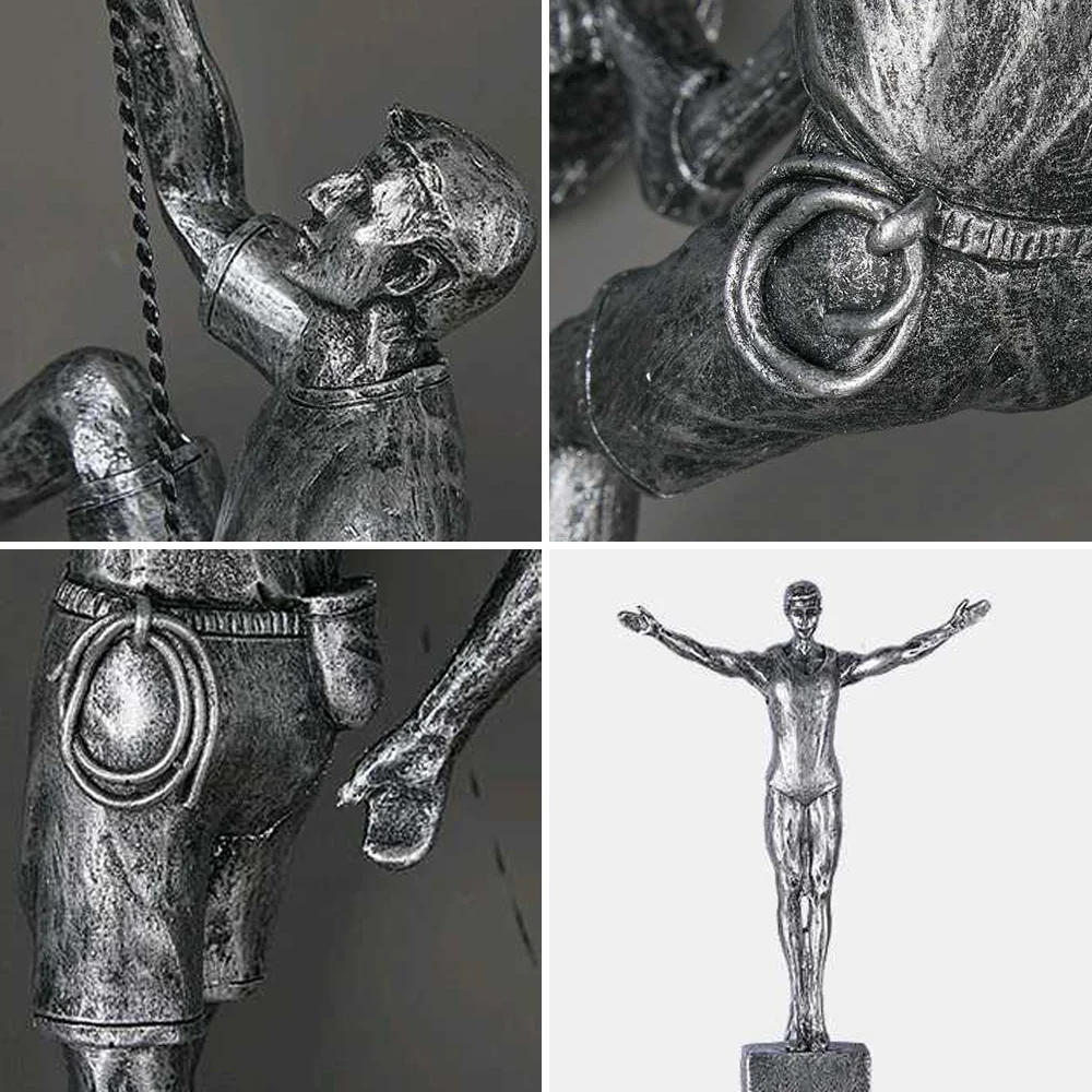 Креативные фигурки скалолазания скульптура настенные украшения ретро Статуя из