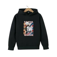 ken kaneki tokyo ghoul anime vector design pullover hoodie children sweatshirts girls clothing kids winter clothes baby boy tops