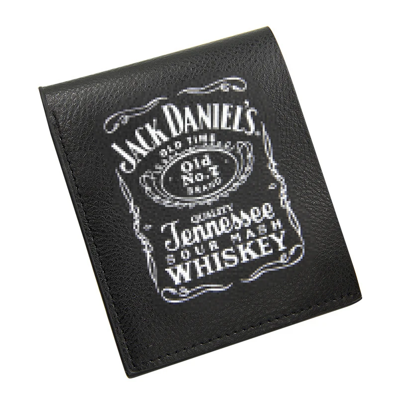 Роскошный кошелек PipiFren тонкий в английском стиле без молнии мужской черный