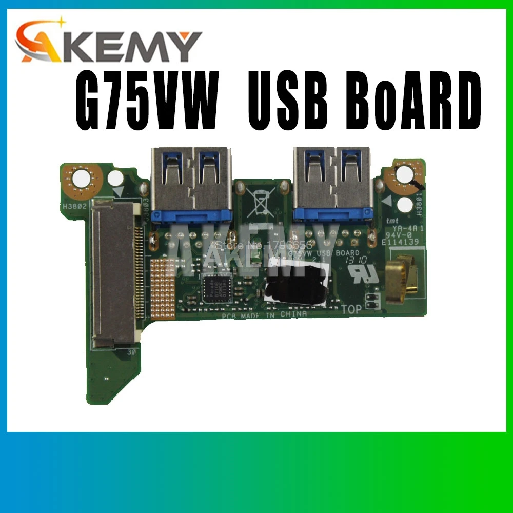 Для ASUS original G75V G75VW G75VX ноутбук сетевой интерфейс USB интерфейсная плата|Материнские