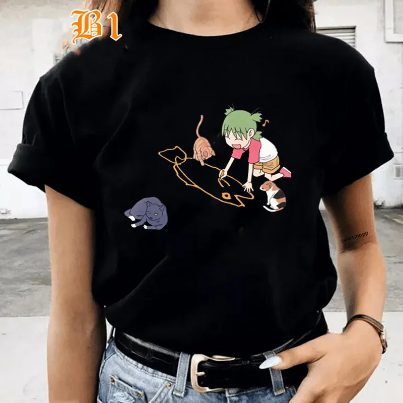 

Anime Women T-shirt Yotsubato! Manga Yotsuba Koiwai Summer T-shirt O-neck Women Short Sleeve Tee y2k tops harajuku dropshipping