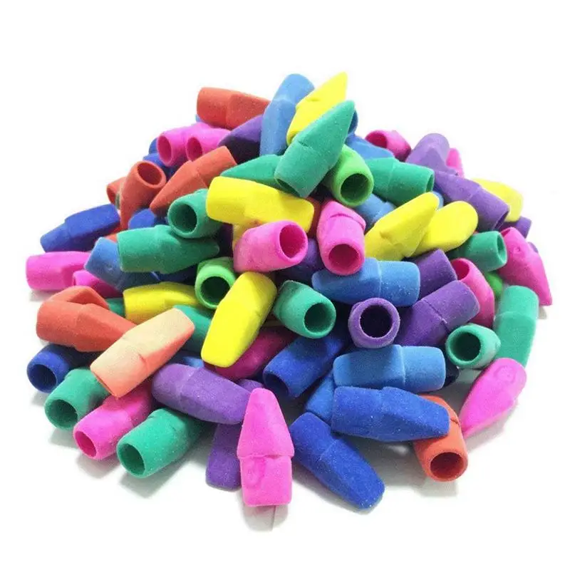 Карандашный Топ ластик наконечники наконечников разные цвета в упаковке 150 шт.| |