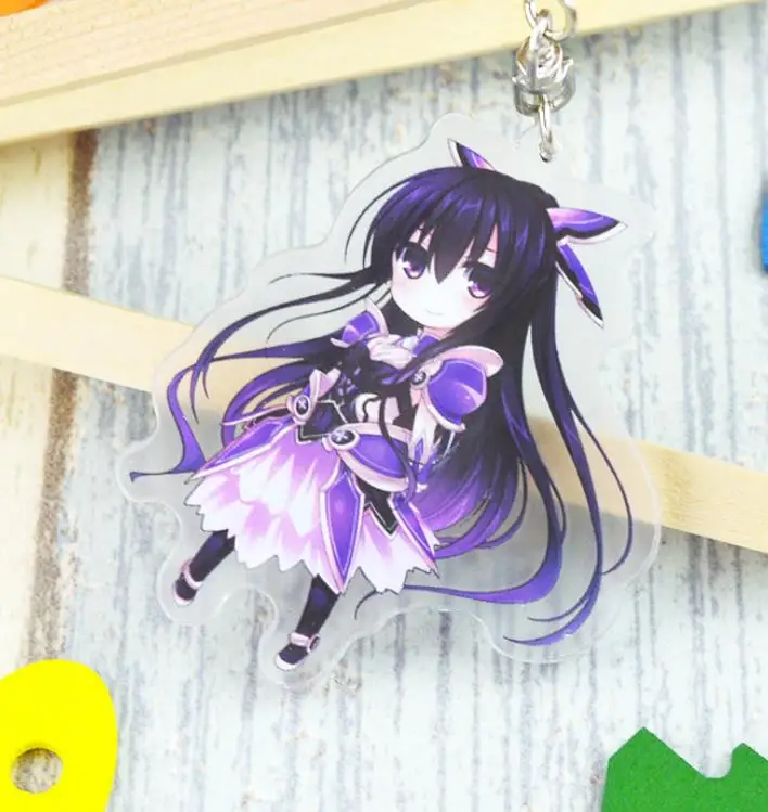 1 шт. горячая Распродажа мультфильм аниме Date A Live Tohka Yatogami Косплэй акриловый брелок