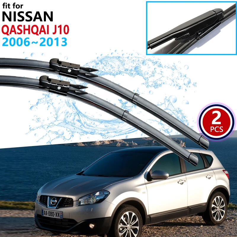 

Car Wiper Blades for Nissan Qashqai J10 2006 2007 20018 2009 2010 2011 2012 2013 Windscreen Windshield Wipers Car Goods