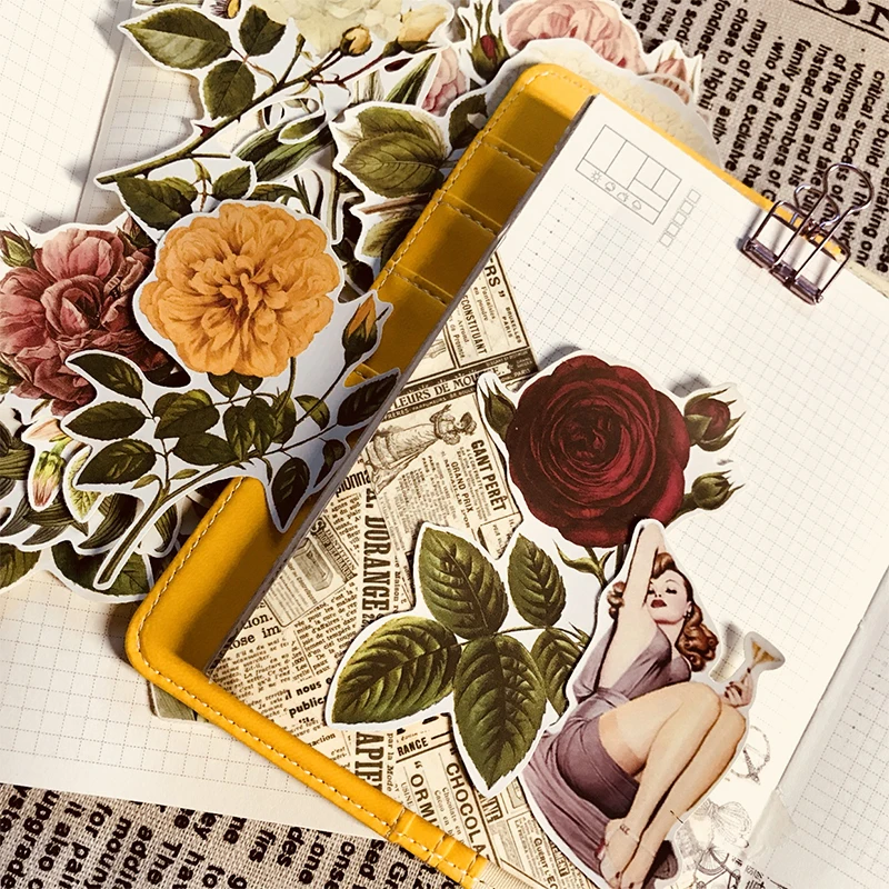 Ретро-Наклейка на счёт в виде Розы 20 шт. | Игрушки и хобби