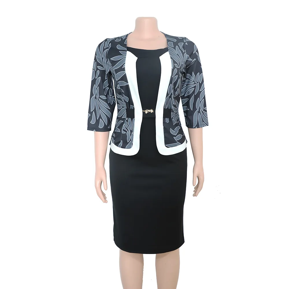 Новинка 2019 Осеннее элегантное модное платье с принтом в африканском стиле