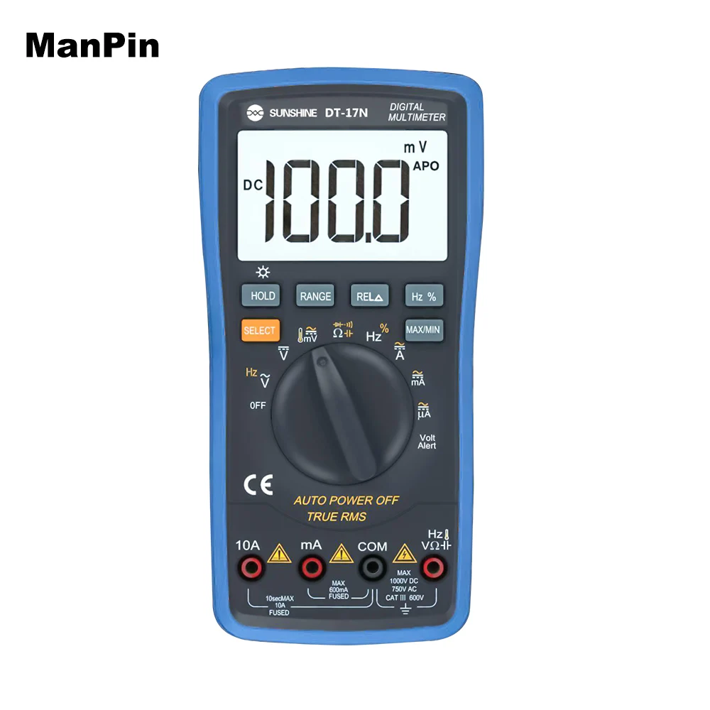 

Digital Multimeter AC/DC Ammeter Voltmeter Ohm Portable Voltage Meter PCB Temp Testing for Mobile Phone Repair Tools