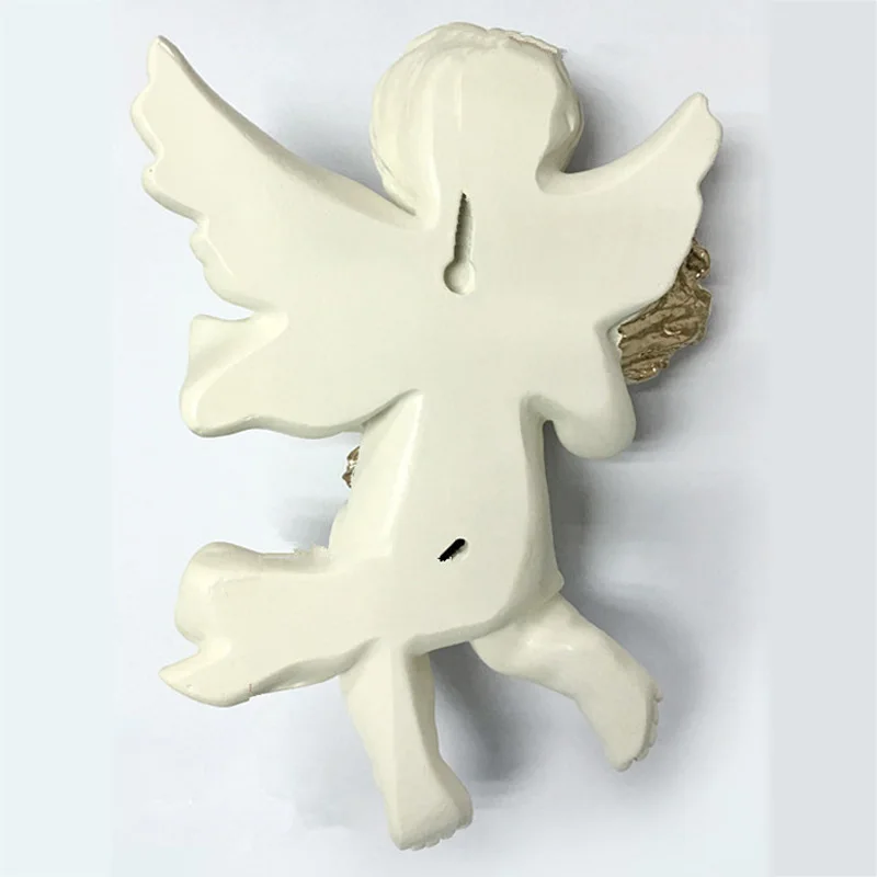 

4pcs Resin Home Wall Hanging Angel Statues Figurine Europe Type Home Decor TV Background Wall Living Room Or Bedroom Decoration