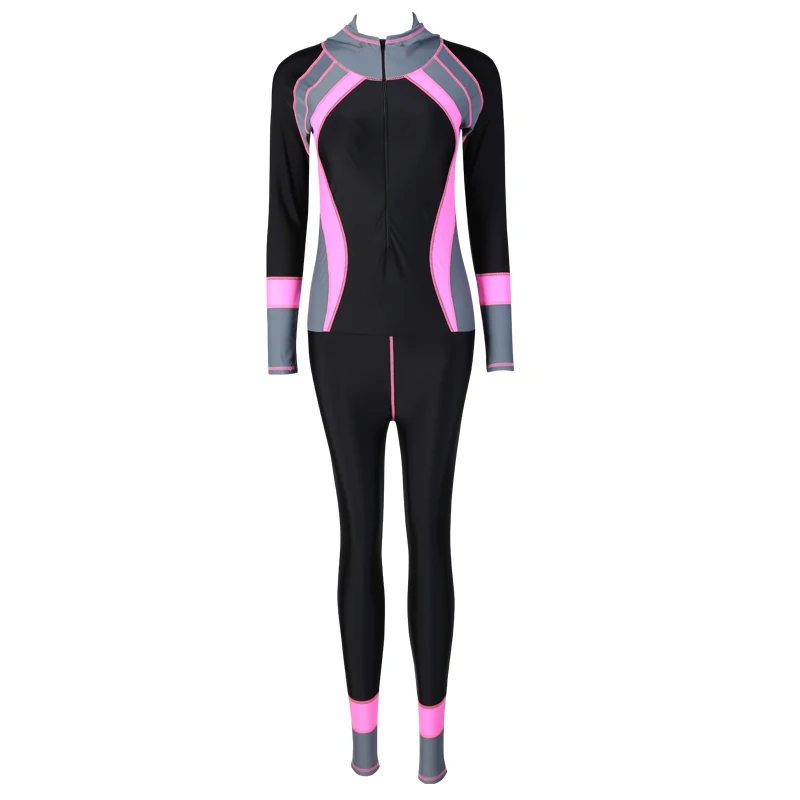 Competition Swimsuits Female Full Body Swimwear For drifting Spearfishing Scuba Diving Wetsuit Beach Surf Suit with cap | Спорт и