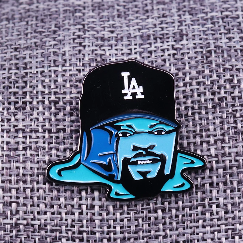 Плавильный значок в виде кубика льда с логотипом Los Angeles Dodgers булавка для лацкана