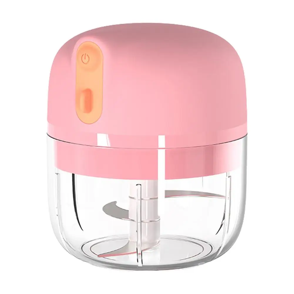 

Electric Mini Garlic Chopper - 60W Power Food Vegetable Chopper 250ML Mini Chopper For Garlic Vegetable Onion And Ginger